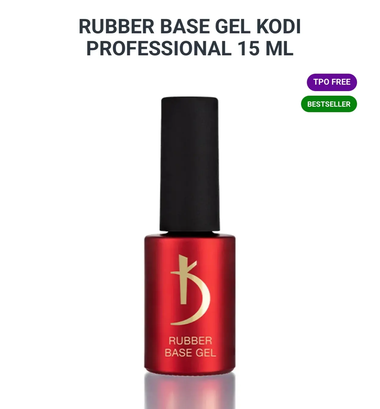 Kodi Professional Rubber Base / Top Coat 15ml